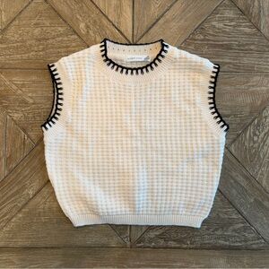 Altar'd State Cream Knit Sweater Tank